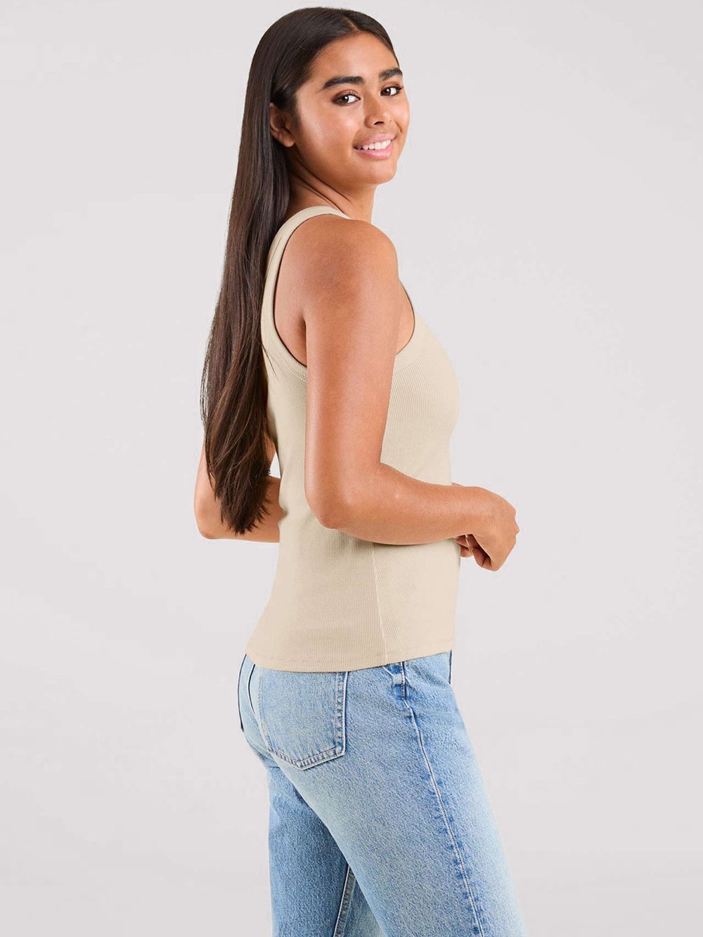 Nuuds Essential Rib Tank Top Size XL - Picture 2 of 9